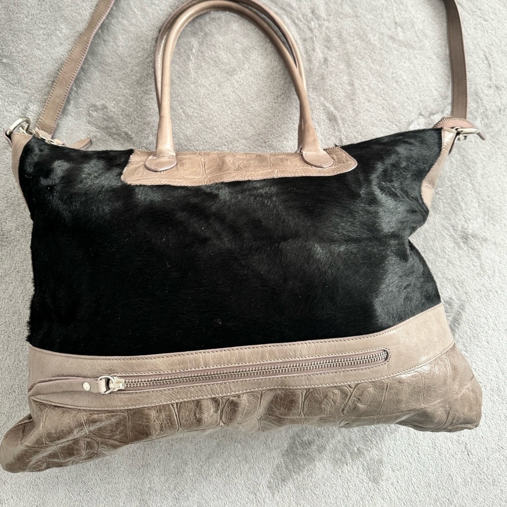 Genuine Cowhide and Alligator Tote